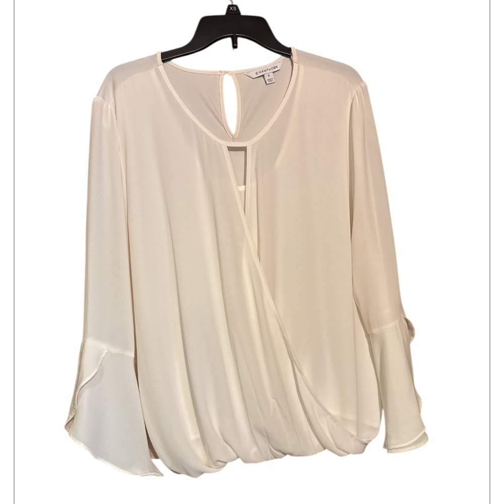 41 Hawthorne Elegant Cream Women's Blouse  size XL